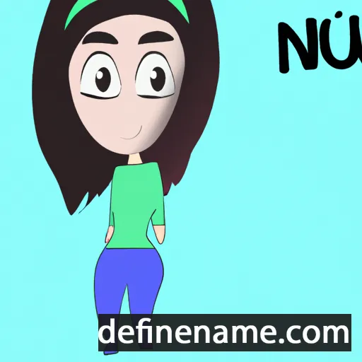 cartoon of the name Nour