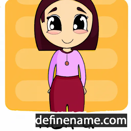 cartoon of the name Noura