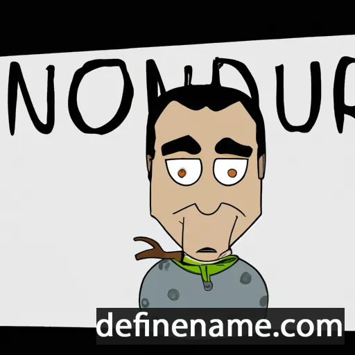 cartoon of the name Noureddin