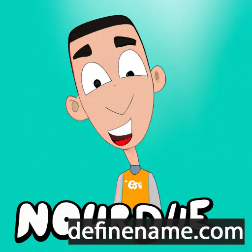 cartoon of the name Noureddine