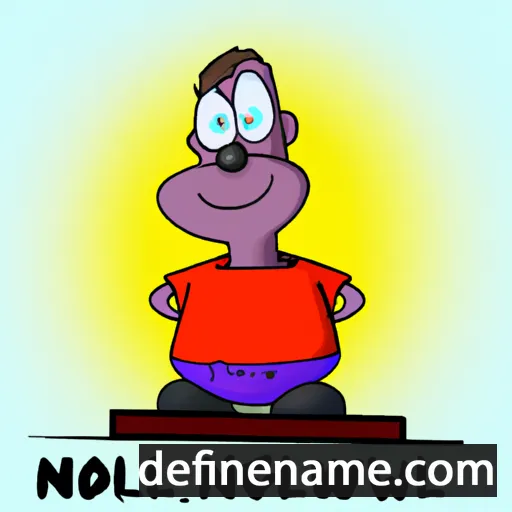 cartoon of the name Nowell