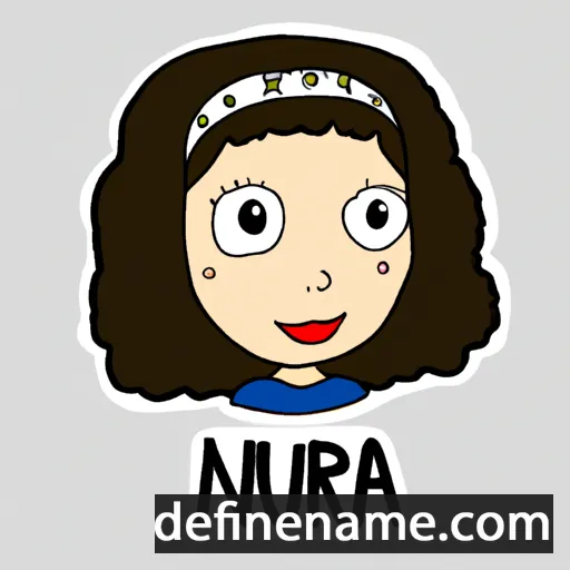 cartoon of the name Núria