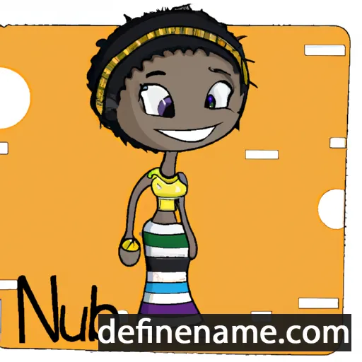 cartoon of the name Nubia