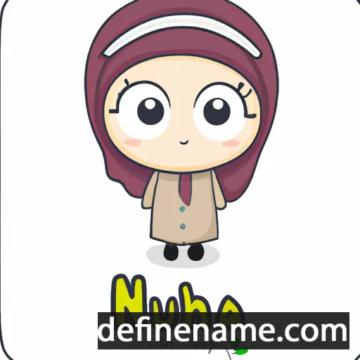 cartoon of the name Nuha