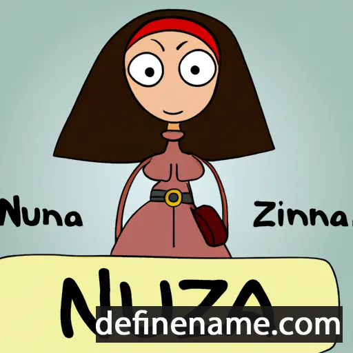 cartoon of the name Nunzia