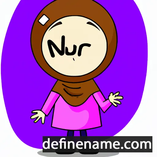 cartoon of the name Nur