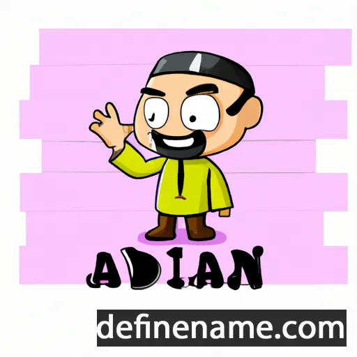 cartoon of the name Nur ad-Din