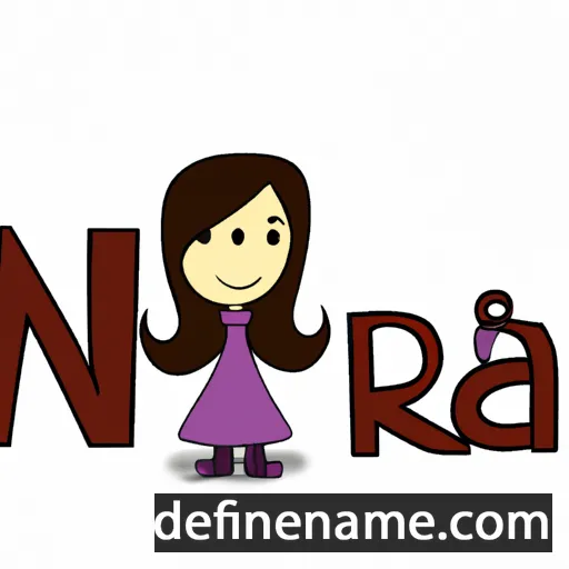 cartoon of the name Nuria