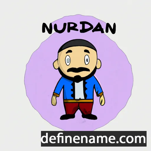 cartoon of the name Nuruddin