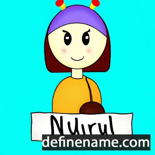 cartoon of the name Nurul