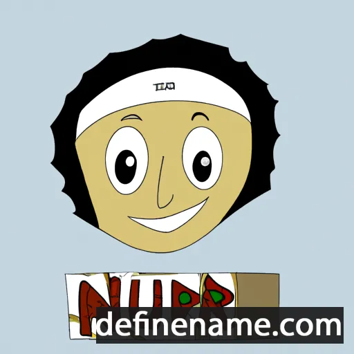 cartoon of the name Nuur