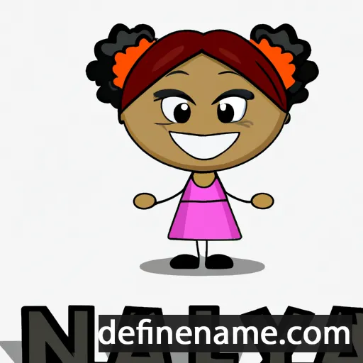 cartoon of the name Nyla