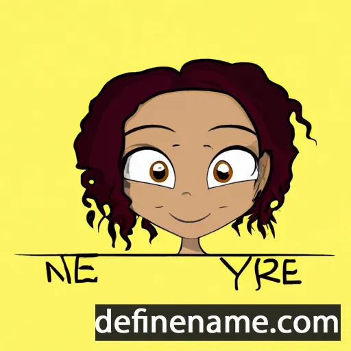 cartoon of the name Nyree