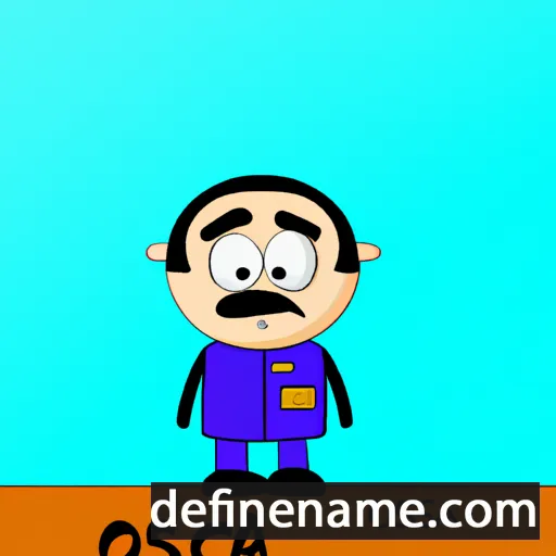 cartoon of the name Óscar