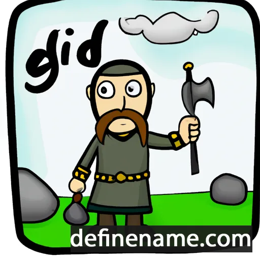 cartoon of the name Óðinn