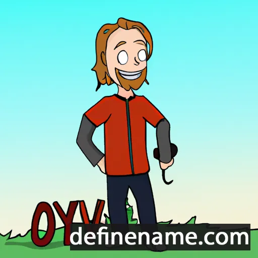 cartoon of the name Øyvind