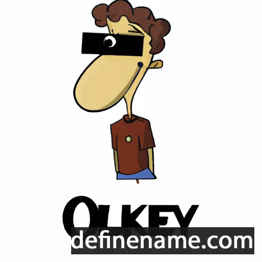 cartoon of the name Oakley