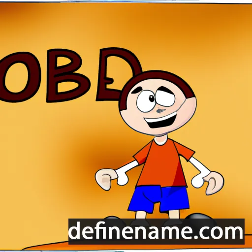 cartoon of the name Obed