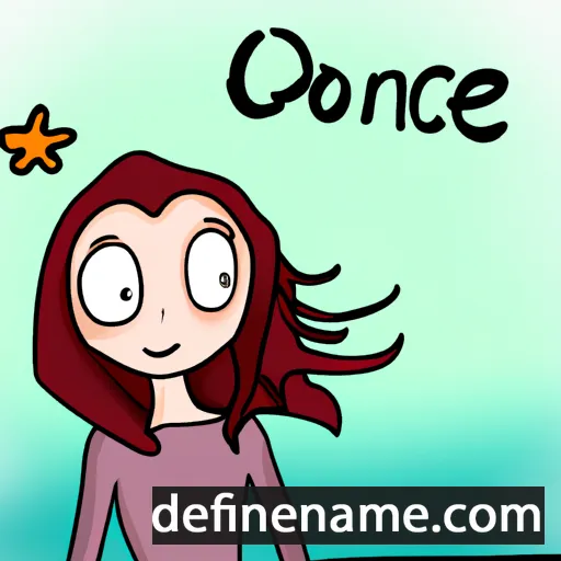 cartoon of the name Océane