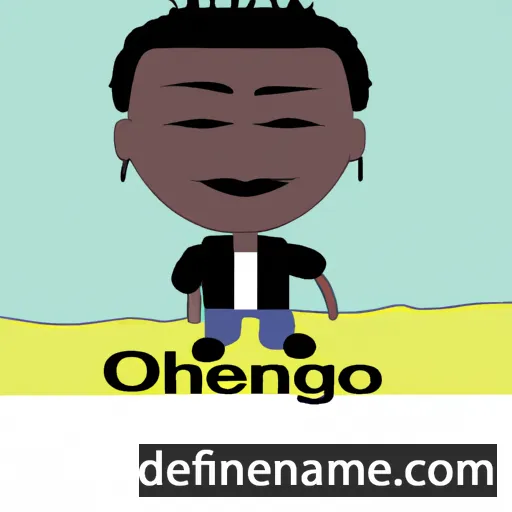 cartoon of the name Ochieng