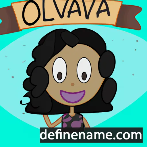 cartoon of the name Octávia