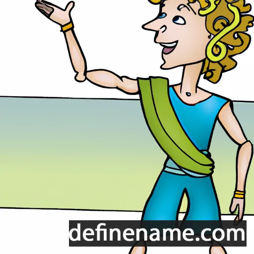 cartoon of the name Octavian