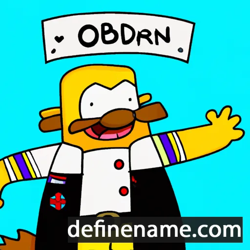 cartoon of the name Oddbjørn