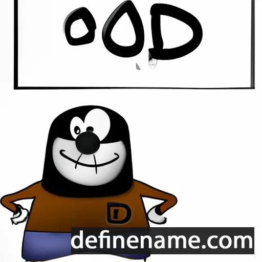 cartoon of the name Oddr