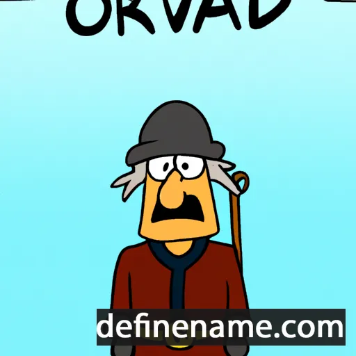 cartoon of the name Oddvarr