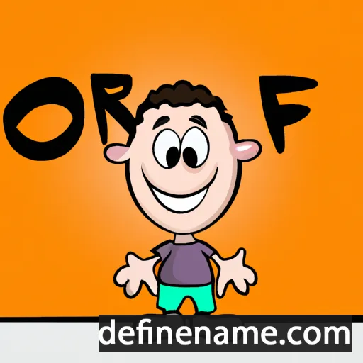 cartoon of the name Ofir