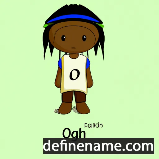 cartoon of the name Ogechi