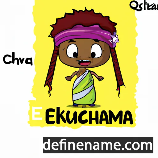 cartoon of the name Ogechukwukamma