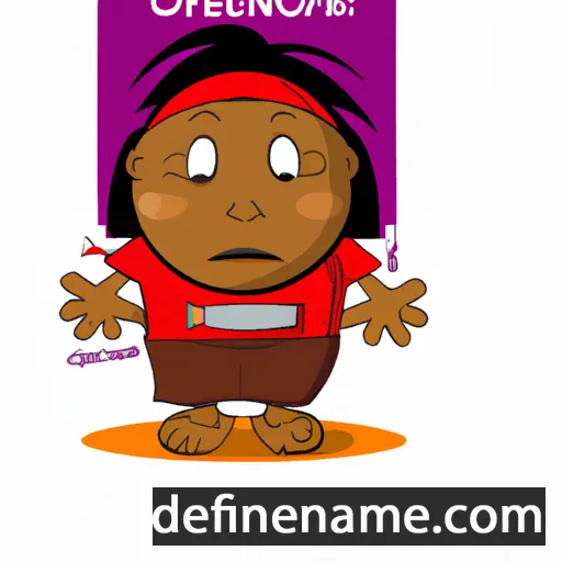 cartoon of the name Oghenekevwe