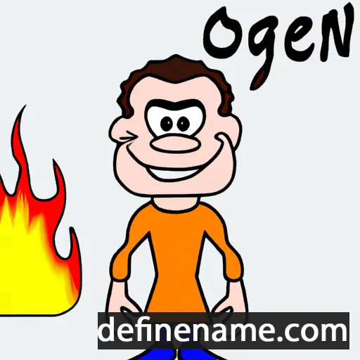 cartoon of the name Ognen