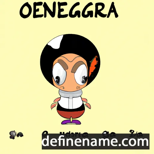 cartoon of the name Ognena