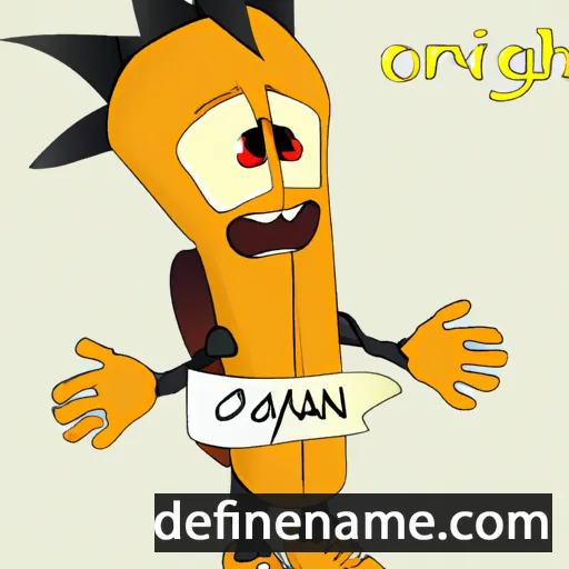 cartoon of the name Ognian