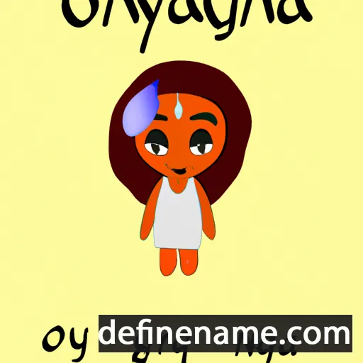 cartoon of the name Ognyana