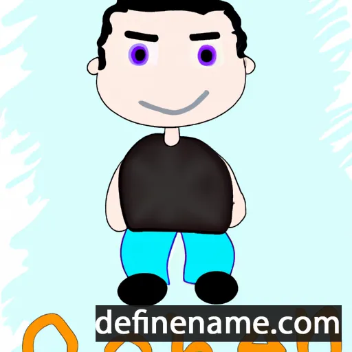 cartoon of the name Oihan