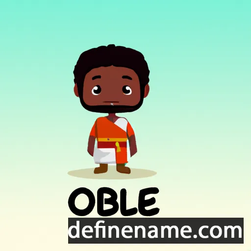 cartoon of the name Olabode