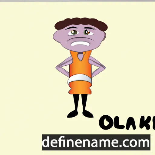 cartoon of the name Olalekan