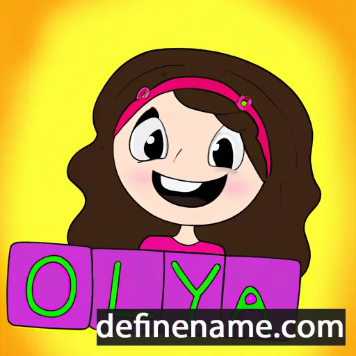 cartoon of the name Olaya