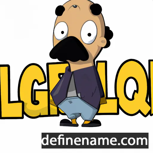 cartoon of the name Olegario