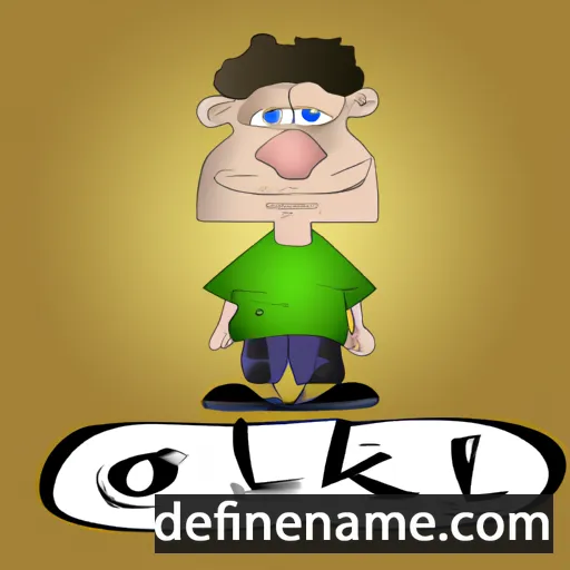 cartoon of the name Olek