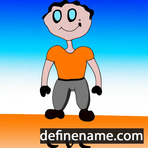 cartoon of the name Olev