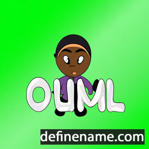 cartoon of the name Olufemi