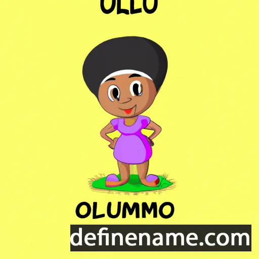 cartoon of the name Olufunmilayo