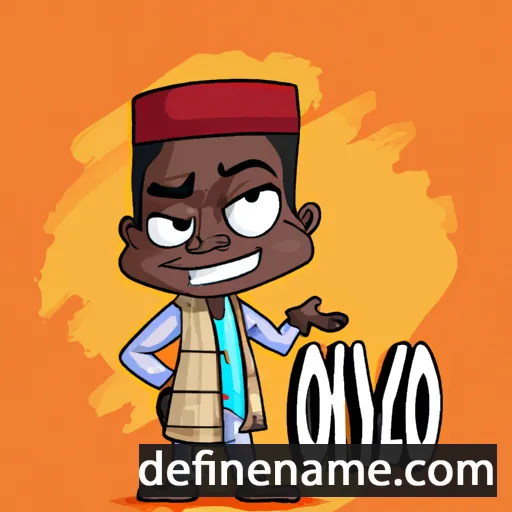 cartoon of the name Olukayode