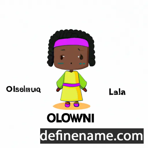 cartoon of the name Oluwakanyinsola