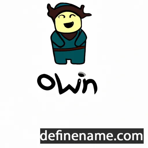 cartoon of the name Olwin