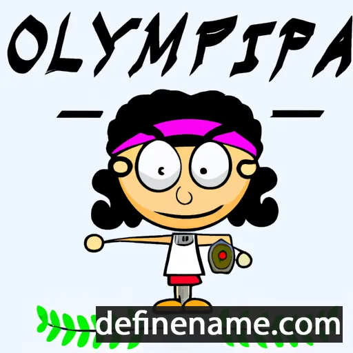 cartoon of the name Olympia